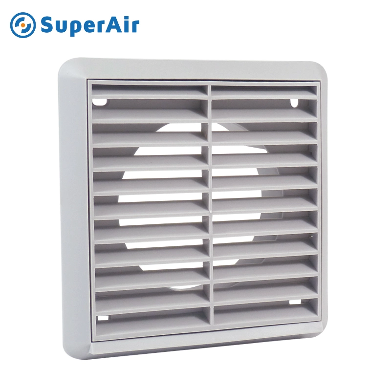 HVAC Plastic Fixed External Wall Grille Air Diffuser Outlet Louvre White Gravity Grille