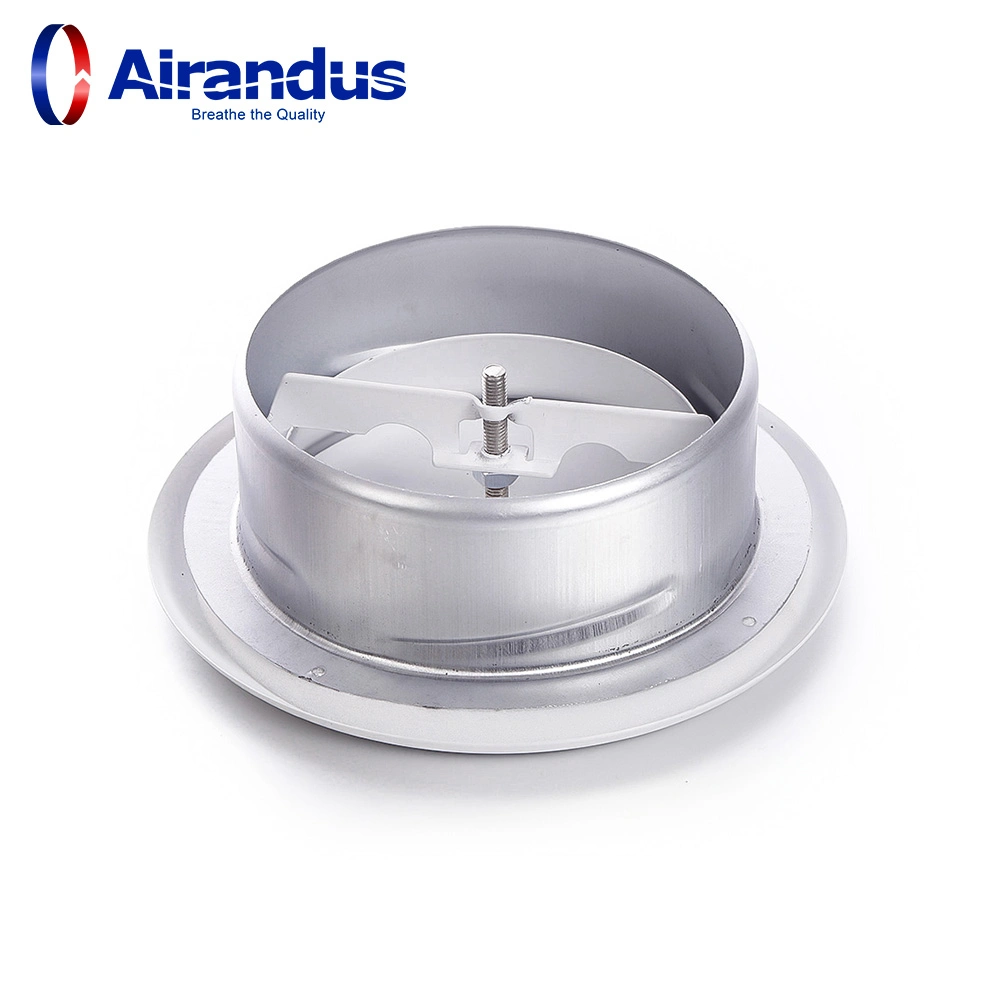 Wall Duct Outdoor Round Air Conditioning HVAC Ventilation Disc Valve Outlet Stainless Steel Adjustable Air Vent