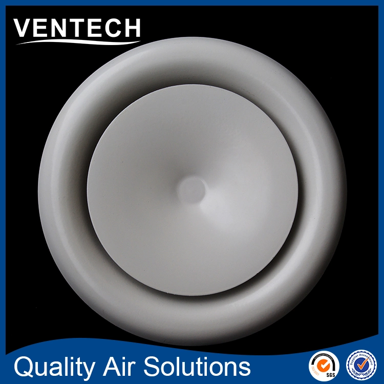 HVAC System Exhaust Air Metal Disc Valve Round Air Vents