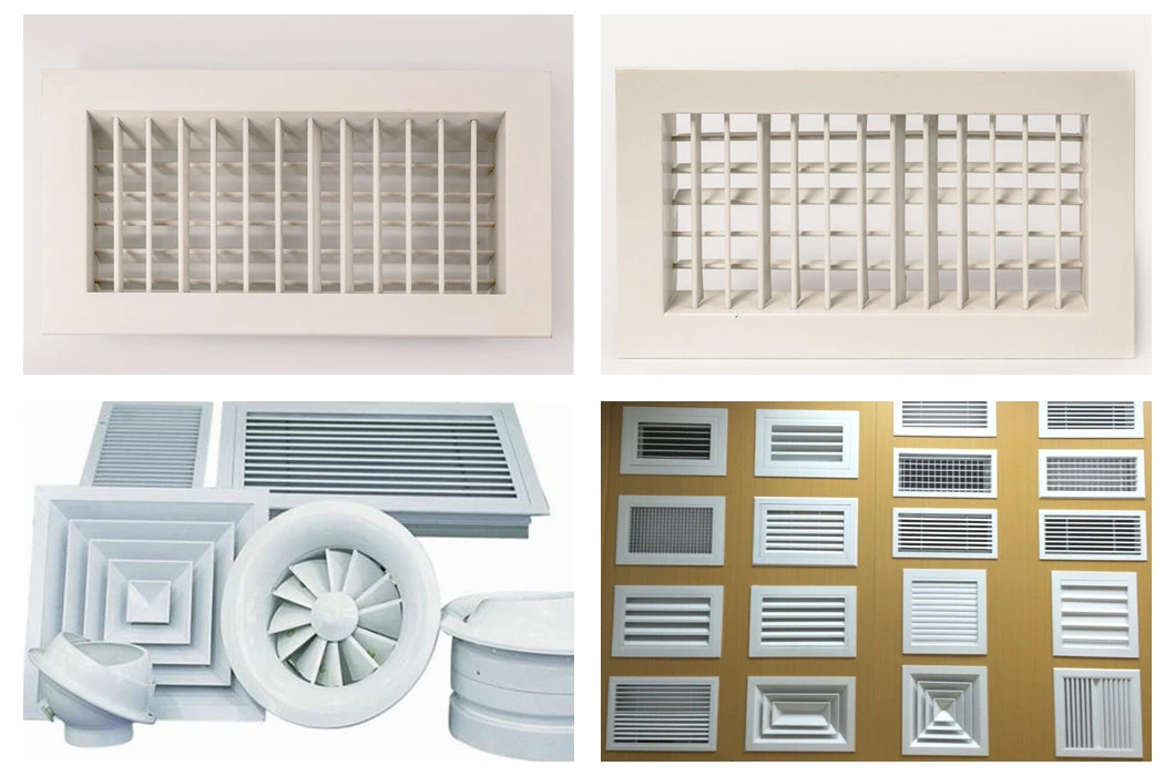 Single Deflection HVAC Air Diffuser Air Conditioner Vents