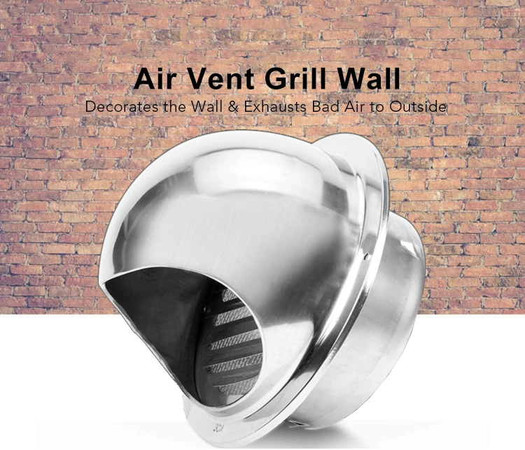 80 100 125 150 200mm Aluminum Air Vent Cap for Air Conditioning HVAC
