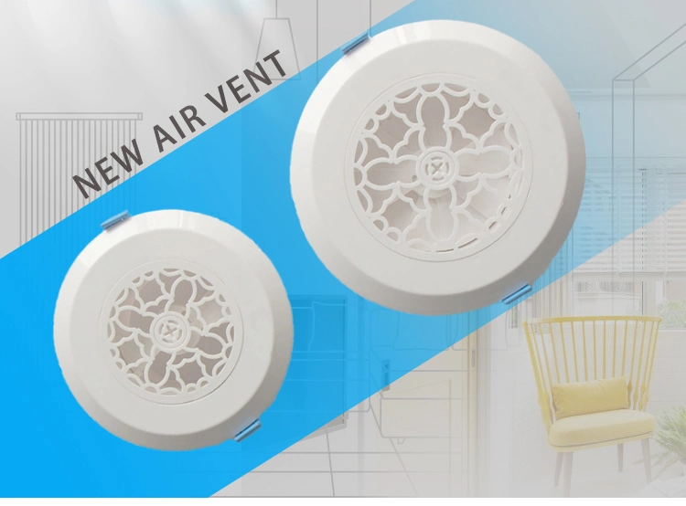 Supply HVAC PVC Plastic Ceiling Return Double Deflection Air Vent Fixed Grille