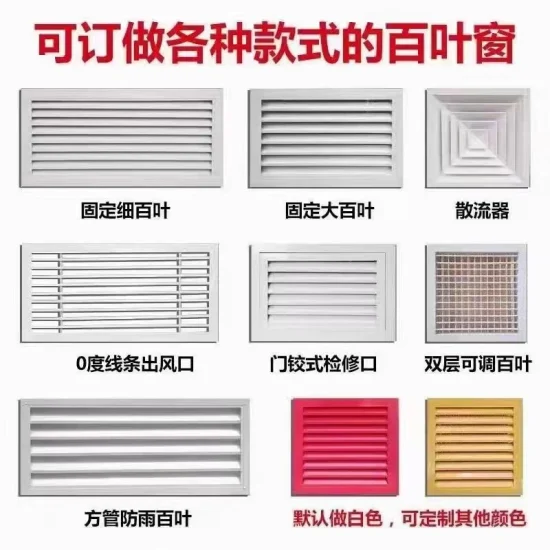 Air Conditioning Parts Hinged Ventilation Door Wall Return Air Diffuser Outlet Grilles
