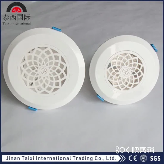 HVAC Ceiling Plastic Round Adjustable Air Vents Air Conditioning Vent Covers Ceiling Air Register Round Vent