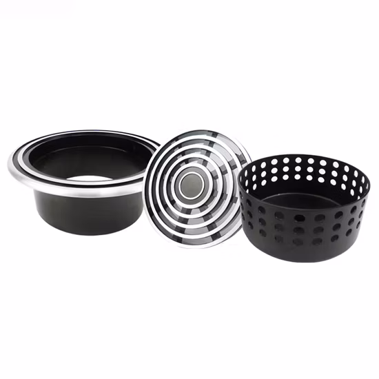 HVAC Outdoor Air Outlet Round Aluminum Weather Louver Circular External Air Vent Cover