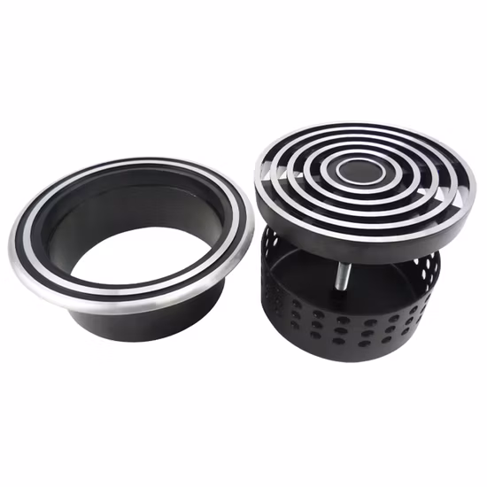 HVAC Outdoor Air Outlet Round Aluminum Weather Louver Circular External Air Vent Cover