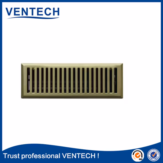 Brass Bronze Color Metal Floor Grille Decorative Air Vent