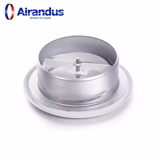 Wall Duct Outdoor Round Air Conditioning HVAC Ventilation Disc Valve Outlet Stainless Steel Adjustable Air Vent